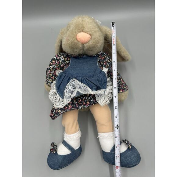 Vintage 1995 24K Polar Puff Candy Bunny Rabbit 16”Plush Mighty Star - Picture 4 of 7